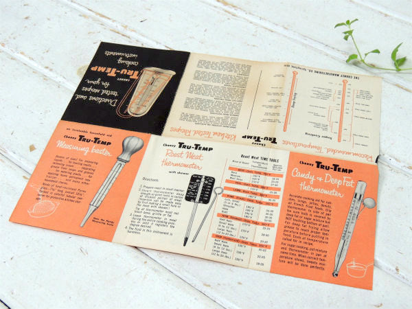 クッキング・サーモメーター 1950's 温度計・ヴィンテージ・キッチン雑貨・デッドストック・箱付き　USAアメリカンビンテージ