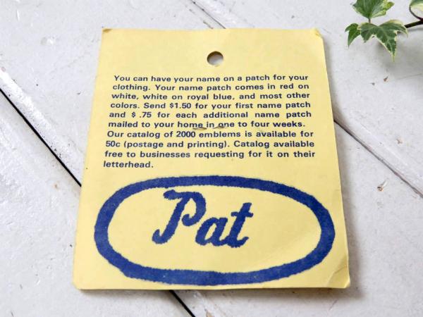 1970s WHAT YOU DONT SEE デッドストック アメリカンビンテージ 刺繍 ワッペン