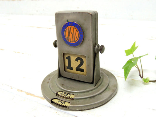 Tip Top アドバタイジング・メタル製・回転式・アンティーク・デスクカレンダー 卓上カレンダー