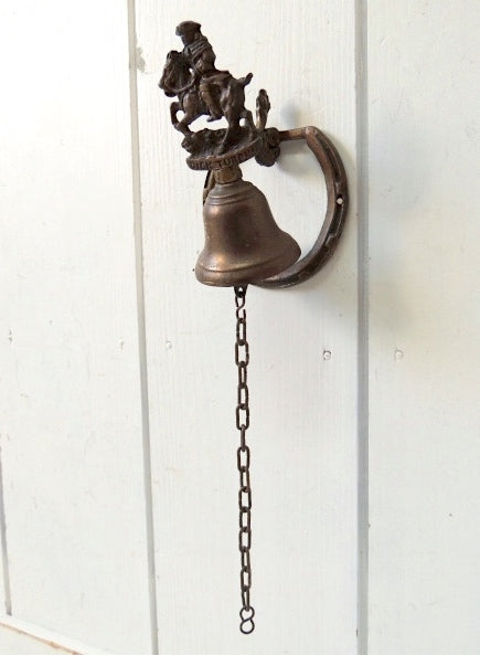 【ディック ターピン】馬・蹄鉄形・真鍮製・ヴィンテージ・ドアベル・鐘・呼び鈴・エクステリア