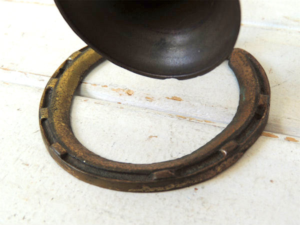 【ディック ターピン】馬・蹄鉄形・真鍮製・ヴィンテージ・ドアベル・鐘・呼び鈴・エクステリア