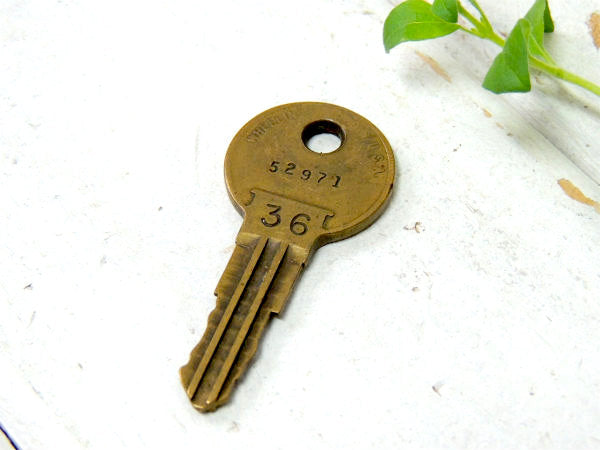 THE ILLINOIS LOCK・DUO・36・52971・USA・ビンテージ・オールド・キー・鍵