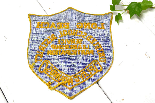 アメリカ合衆国・ロサンゼルス ロングビーチ LONG BEACH ヴィンテージ・刺繍 ワッペン