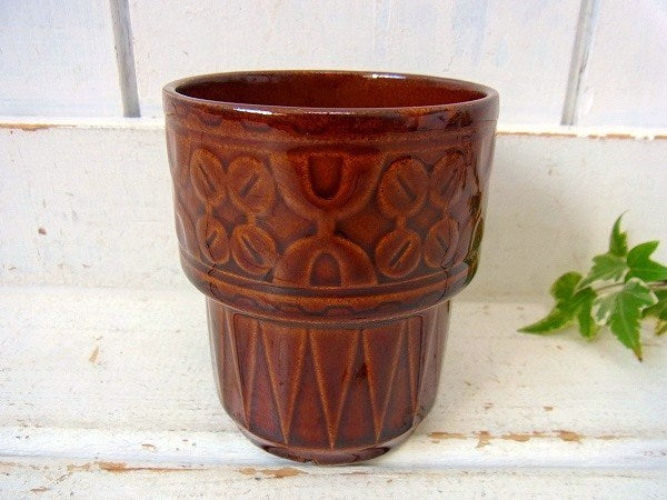 【NEVCO】幾何学模様のレトロな陶器製・デッドストック・ヴィンテージ・マグカップ Ⅳ