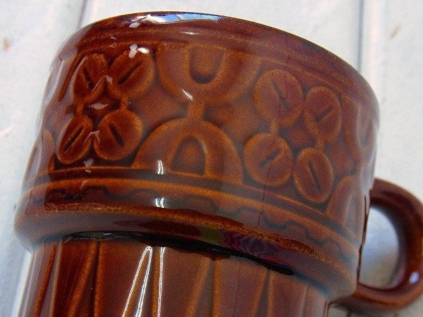 【NEVCO】幾何学模様のレトロな陶器製・デッドストック・ヴィンテージ・マグカップ Ⅳ