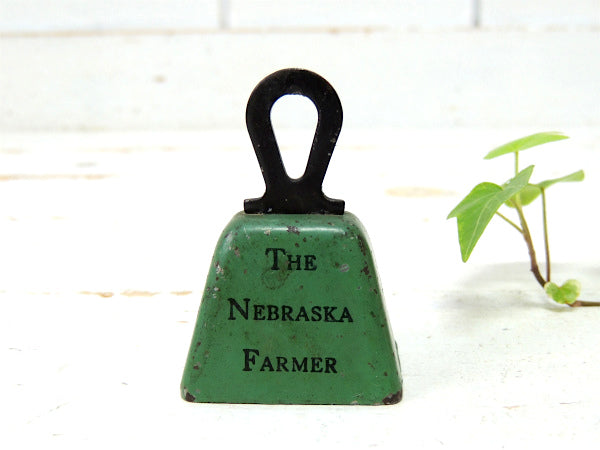 【THE NEBRASKA FARMER・農家】30’s・アドバタイジング・アンティーク・ベル・鈴