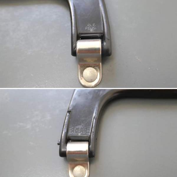 LIT-NING 工業系 グレー 2段式 ヴィンテージ キャッシュボックス 金庫 メタルケース US