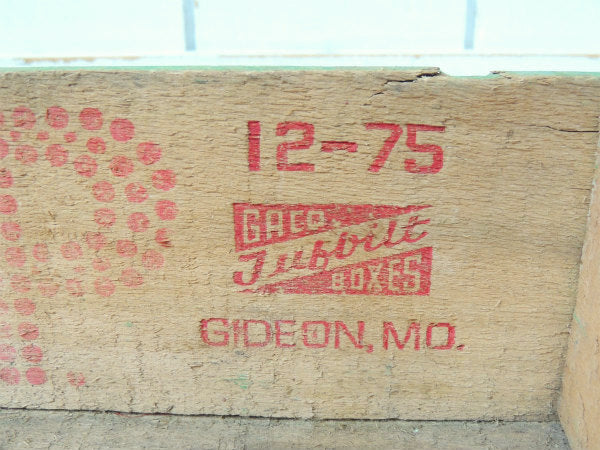 【7up】セブンアップ・炭酸ドリンク・緑色・1975年・ヴィンテージ・木箱/ウッドボックス USA