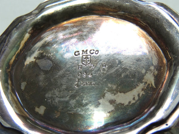 【GORHAM】ゴーハム・シルバー製・アンティーク・ミルクソーサー/ミルクピッチャー/銀食器 USA