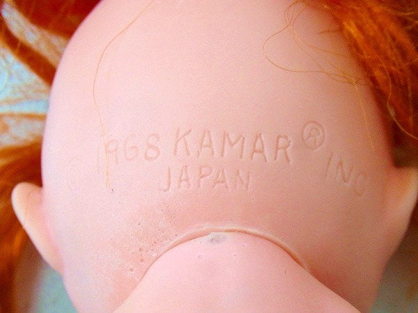 【KAMAR】カマー・花束を持った少女・1968年製・アンティーク・ドール/人形/ソフビドール