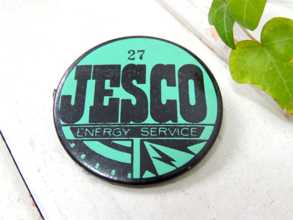 JESCO・27 ヴィンテージ・缶バッジ・アドバタイジン・USA・オイルカンパニー・小物