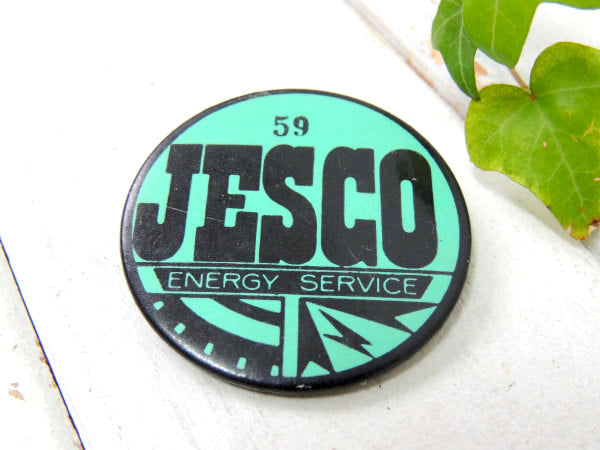 JESCO・59 ヴィンテージ・缶バッジ・アドバタイジン・USA・オイルカンパニー・小物