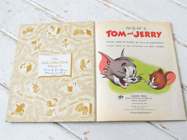 【トムとジェリー】TOM&JERRY・テレビアニメ・70'sヴィンテージ・絵本・ピクチャーブック