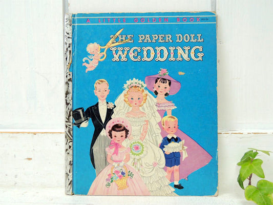【THE PAPER DOLL WEDDING】50'sヴィンテージ・絵本/ピクチャーブック USA