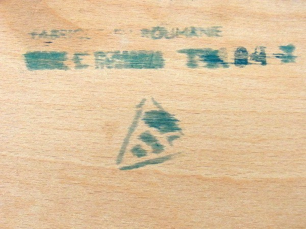 ルーマニア製・木製・脚付き・大きなアンティーク・ソーイングボックス/裁縫箱