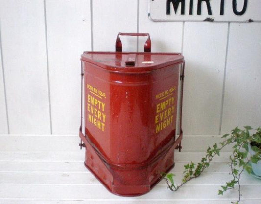 USA EAGLE社・赤色ヴィンテージ・ダストボックス/ごみ箱