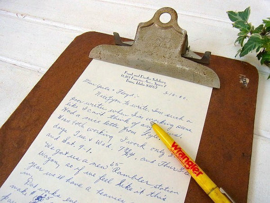 【National】ロングタイプ・ヴィンテージ・クリップボード/バインダー USA