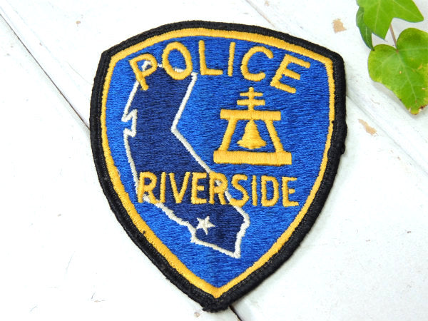 【POLICE・ポリス】USA・カリフォルニア・リバーサイド警察署・ヴィンテージ・ワッペン