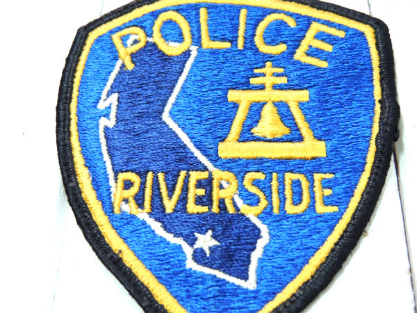 【POLICE・ポリス】USA・カリフォルニア・リバーサイド警察署・ヴィンテージ・ワッペン