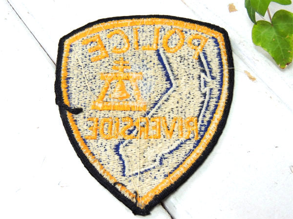 【POLICE・ポリス】USA・カリフォルニア・リバーサイド警察署・ヴィンテージ・ワッペン