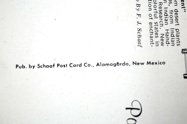 Welcom ニューメキシコ 1970's ヴィンテージ・ポストカード ハガキ・絵葉書・印刷物 US