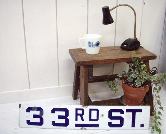 USA ヴィンテージ・ホーローストリートサイン