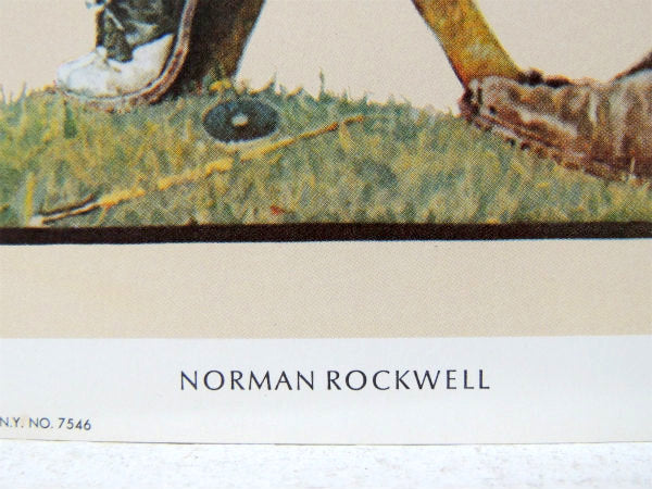 【ノーマンロックウェル】お絵描き&少女・1972s・ヴィンテージ・ポスター・壁飾り・印刷物
