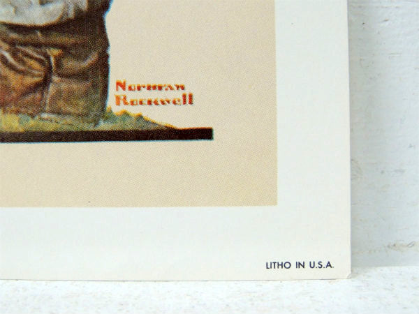 【ノーマンロックウェル】お絵描き&少女・1972s・ヴィンテージ・ポスター・壁飾り・印刷物