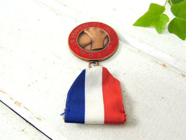 NFAA アーチェリー ヴィンテージ ブローチ 勲章バッジ リボン ピン メダル USA ファッション アクセサリー 小物