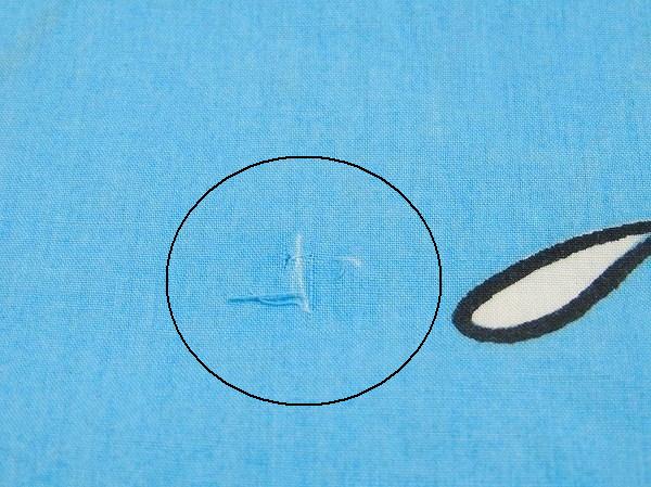 【ミッキー&ミニー】ヨット&マリン柄・ヴィンテージ・ユーズドシーツ(フラットタイプ) USA