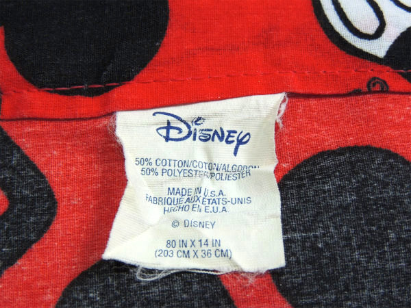 【ミッキーマウス総柄】ディズニー・ヴィンテージ・カーテン/生地/ファブリック USA