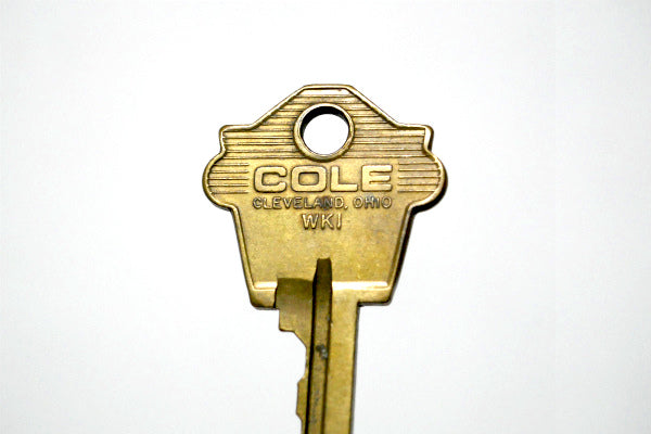 COLE NATIONAL・オハイオ州 真鍮製・Key・古鍵・USA・アンティーク・キー・英字