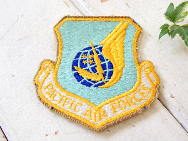 PACIFFC AIR FORCES・エアフォース・空軍・ミリタリー・ビンテージ・刺繍・ワッペン
