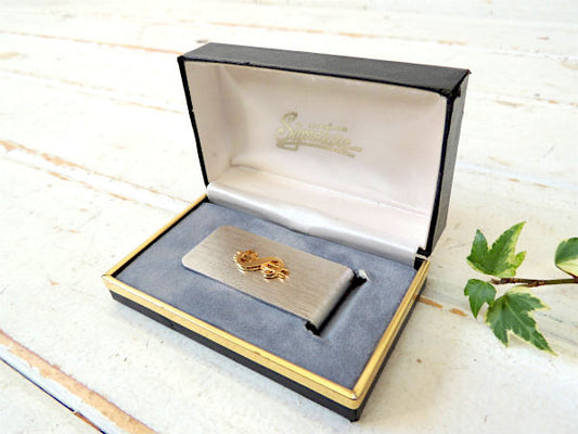 ドル・$・モチーフ ケース付き・デッドストック・ヴィンテージ・マネークリップ・ファッション・父の日