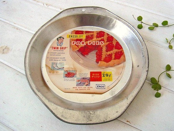 【EKCO】紙パッケージ付き・未使用・ヴィンテージ・パイ皿/パイモールド/パイプレート