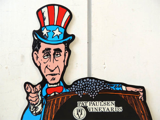 PAT PAULSEN 大統領 ヴィンテージ・黒板・マグネット付き・アドバタイジング・看板