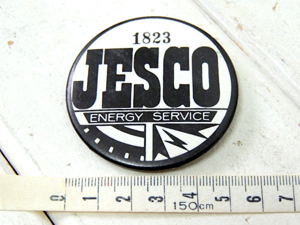 【JESCO・1823】ヴィンテージ・缶バッジ・アドバタイジン・USA・オイルカンパニー・小物