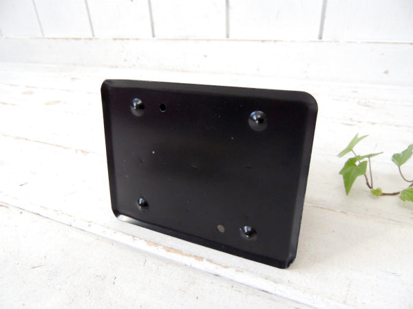 ミッドセンチュリー スモールサイズ モダンなウッド柄 メタル製 ヴィンテージ 書類スタンド ブックスタンド インダストリアル USA