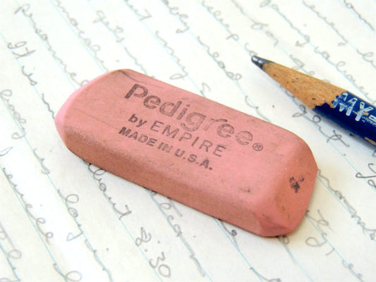 【Pedigree・ピンク色】ヴィンテージ・消しゴム・ステーショナリー・USA