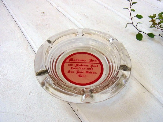 【Madonna Inn】ガラス製・ヴィンテージ・灰皿 /アシュトレイ USA