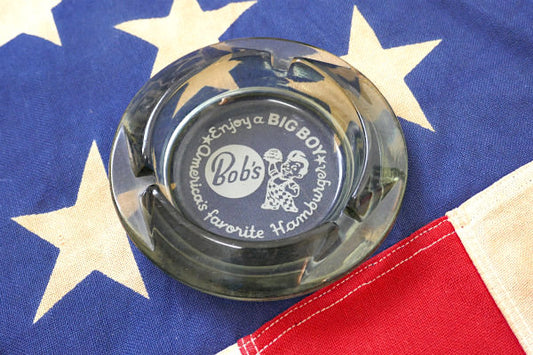 BIG BOY キャラクター・ビッグボーイ・ガラス製・ヴィンテージ・アドバタイジング 灰皿 USA