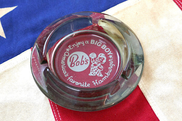 BIG BOY キャラクター・ビッグボーイ・ガラス製・ヴィンテージ・アドバタイジング 灰皿 USA