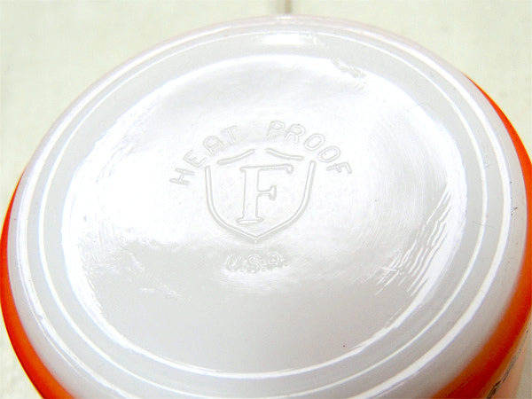 フェデラル SIX FLAG& コーヒー タイム・オレンジ・ヴィンテージ・マグカップ 食器 カフェ