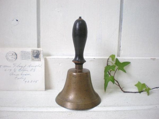 USA 真鍮製・アンティーク・ハンドベル/呼び鈴