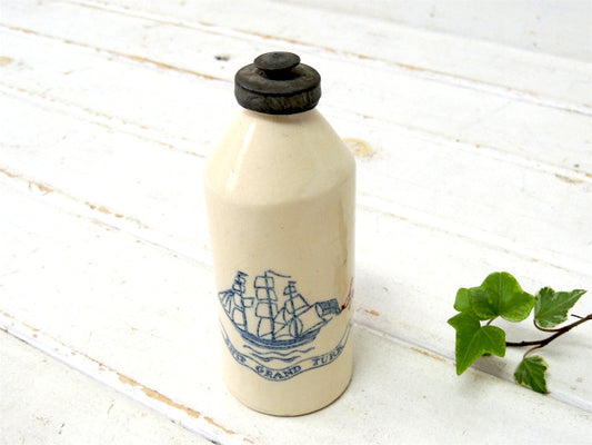 1938's~オールドスパイス US シュルトン・陶器・アンティーク・ボトル・BARBER・髭剃り