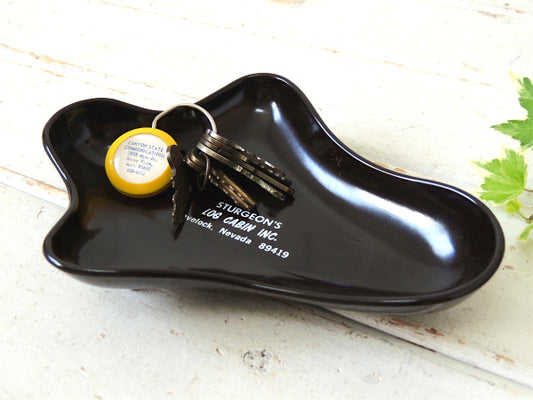 【STURGEON'S】ログキャビン・モーテル&カジノ・脚付き・ビンテージ・灰皿・アシュトレイトレイ