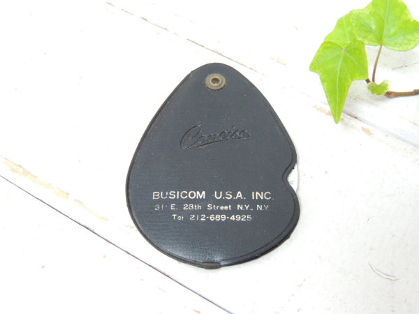 BUSICOM・CONCISE ヴィンテージ・アナログ・円形計算尺・カバー付き・キーホルダー
