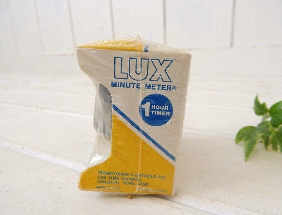 【LUX】白色のメタル製・デッドストック未開封・ヴィンテージ・キッチンタイマー/タイマー USA