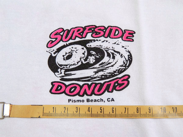 【SURFSIDE DONUTS】カリフォルニア・ピズモビーチ・オリジナル・Tシャツ(M)・ドーナツ