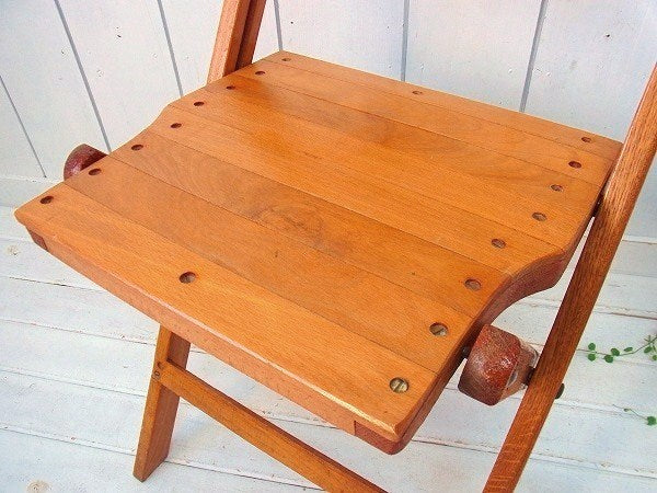 SNYDER CHAIR 木製② アンティーク・フォールディングチェア 折り畳み・イス 木製椅子